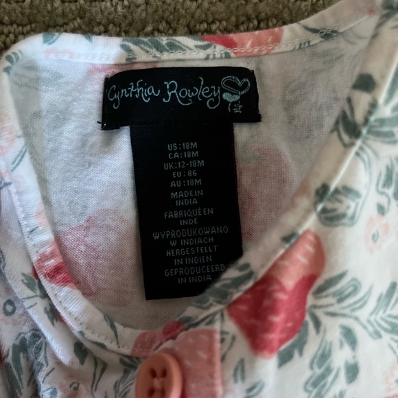 Cynthia Rowley Toddler Matching Short and Tank Set 18 Months - Picture 8 of 11